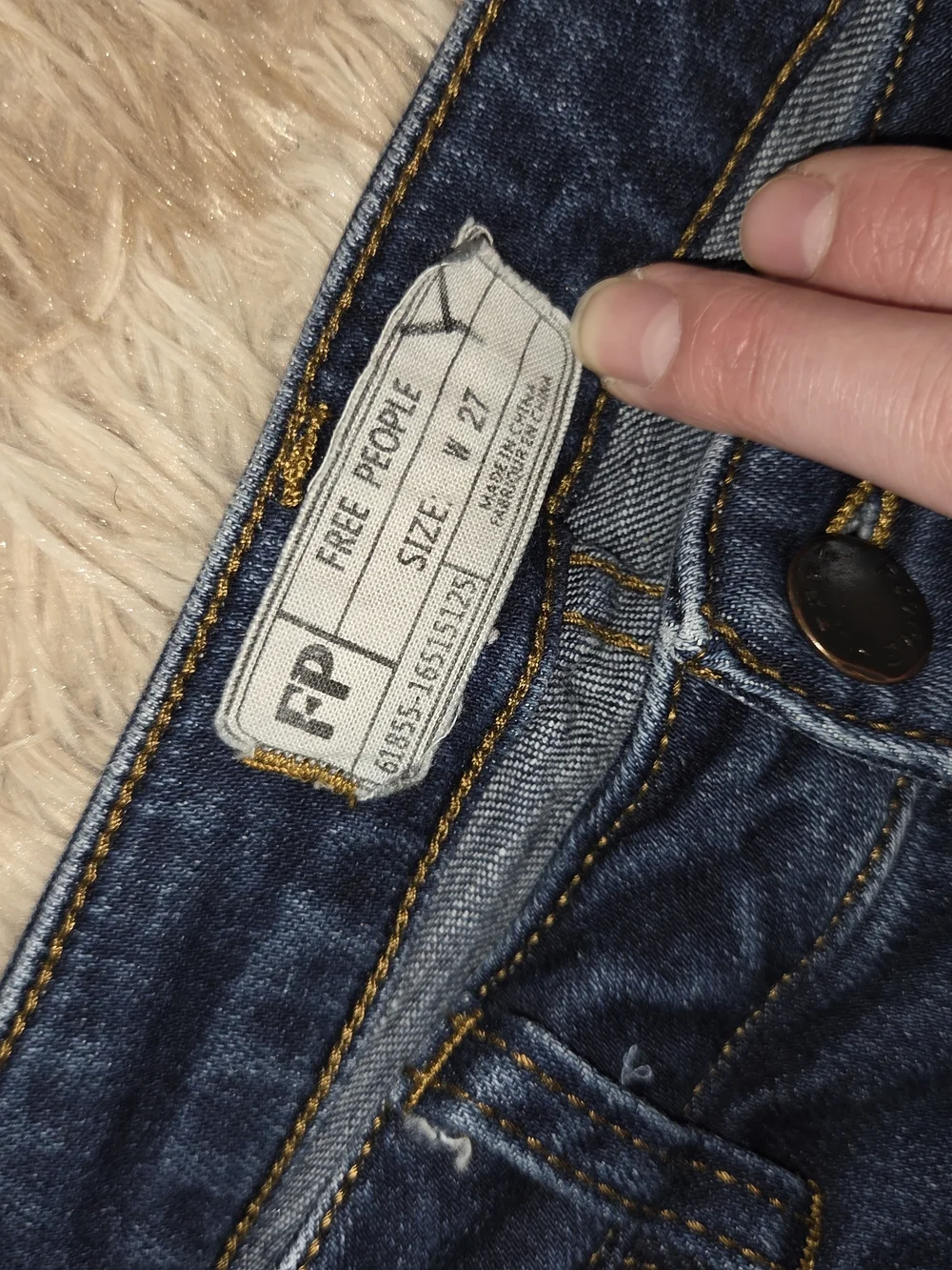 Free People Dark Blue Flare Jeans